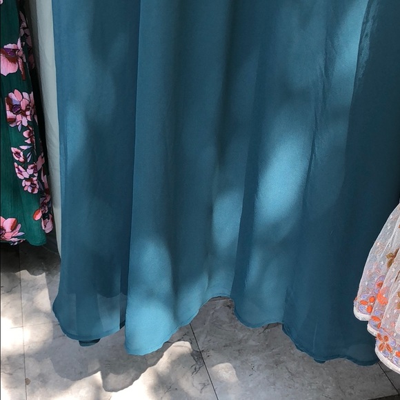 SHOW ME YOUR MUMU CAITLIN RFFLE MAXI CHIFFON DRESS - Picture 6 of 6